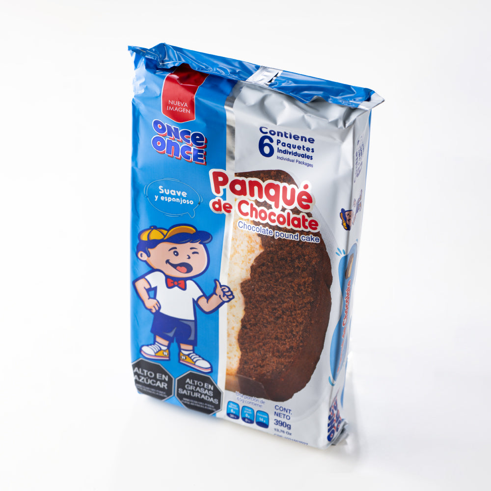 Panque Once Once - Chocolate 6 Unidades