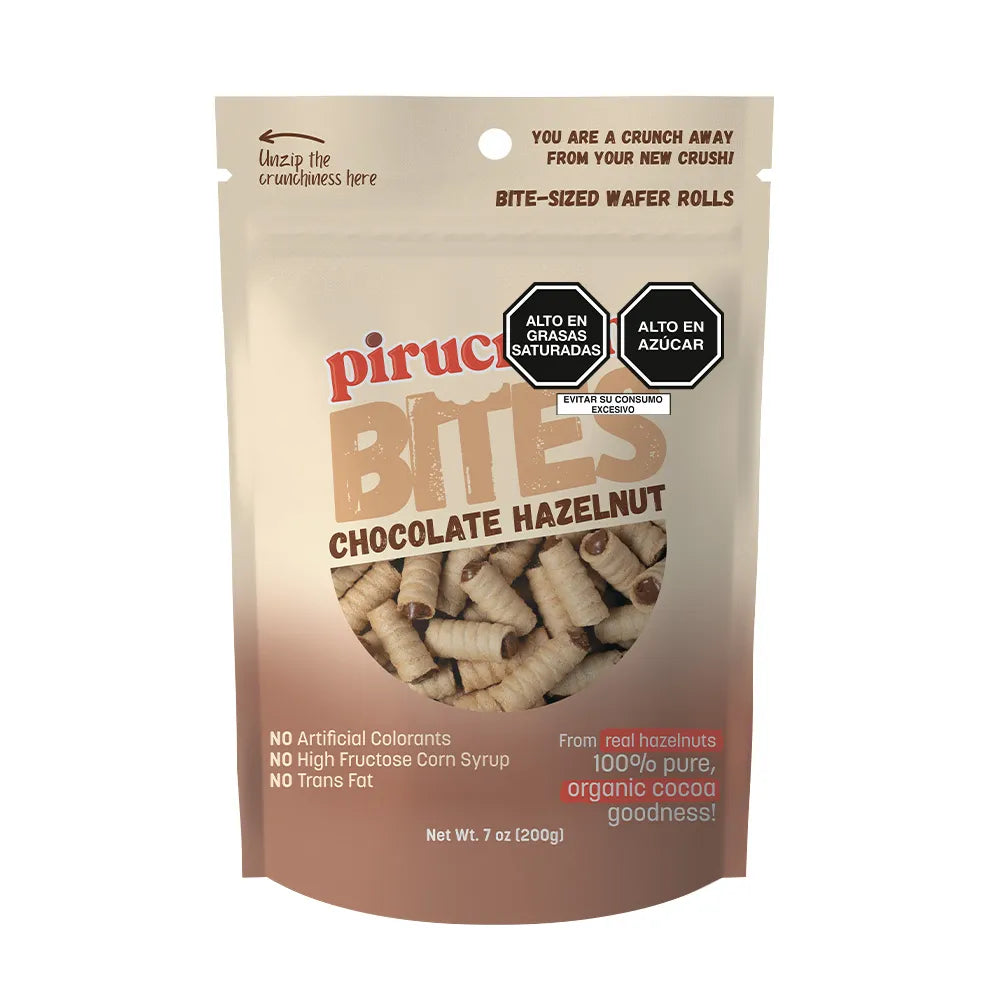 Pirucream Bites-Sized Wafer Rolls 200g