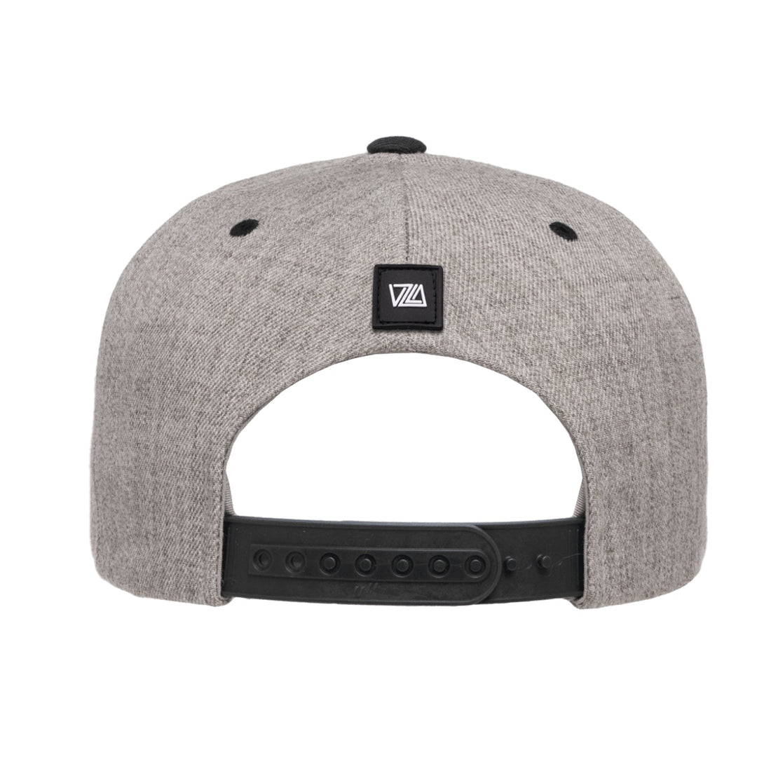 VZLA Heather Black Flat Snapback - JGH