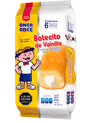 Panque Once Once - Vainilla 6 Unidades