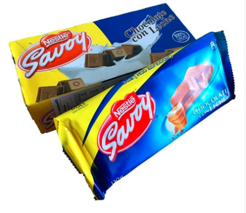 Chocolate de Leche Savoy - 130 gr Unidad