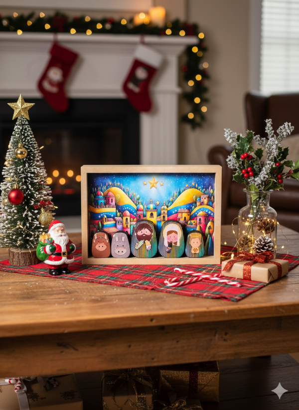 Pesebre Venezolano Sabores Que Nos Definen de Cinco Piezas