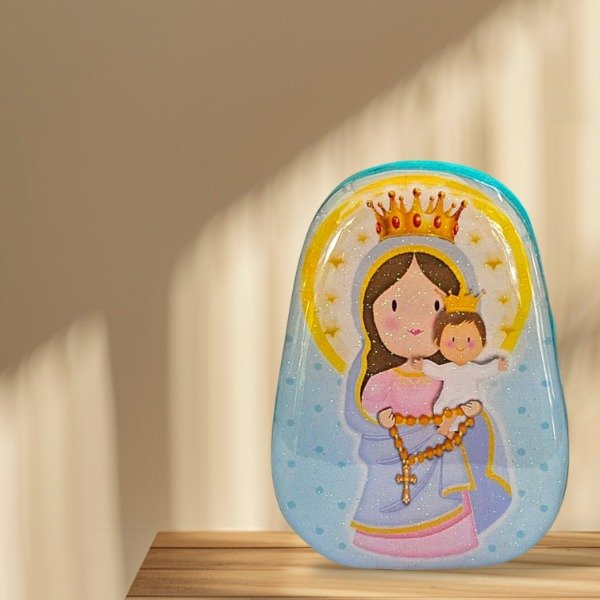 Virgen del Rosario en Resina 10cm