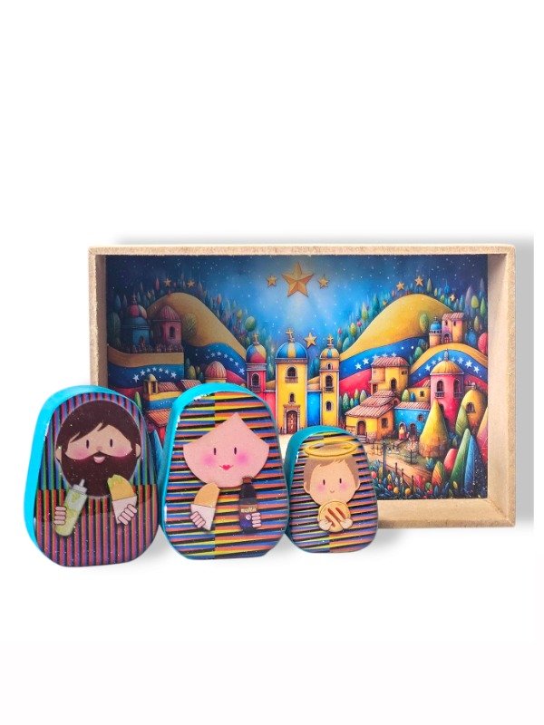 Pesebre Venezolano Sabores Que Nos Definen de Tres Piezas