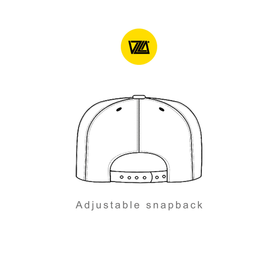 VZLA VICE Black Flat Bill Snapback Hat