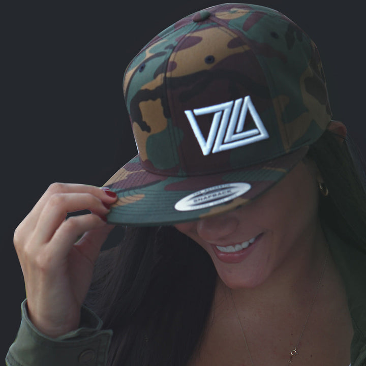 VZLA Flat Bill Snapback Hat (Camouflage)