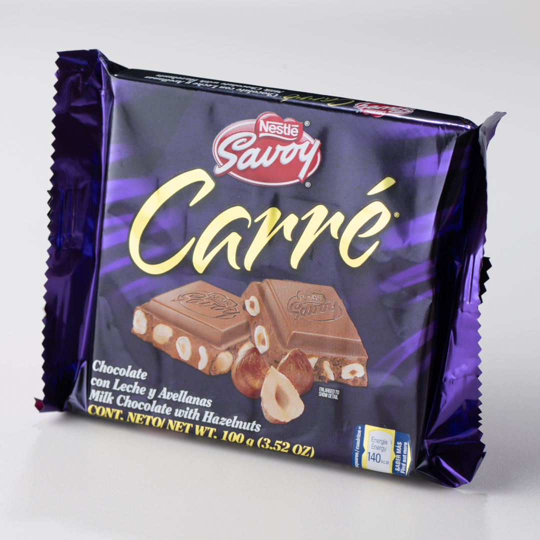 Caja Savoy Carré Avellana 100gr - 10 unidades