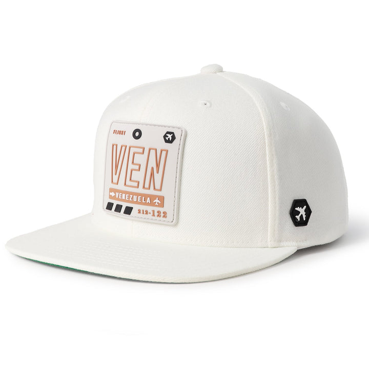 VEN - Venezuela Flat Snapback White/Brown