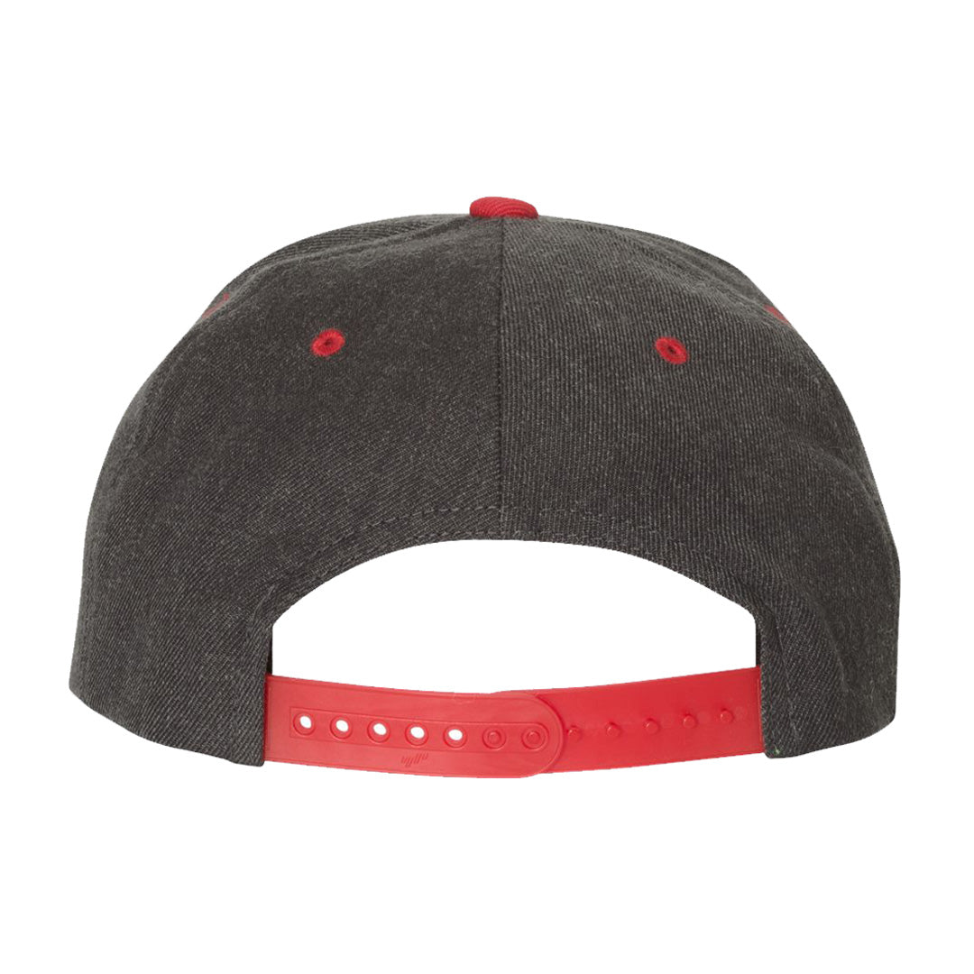 VZLA Heather Red Flat Bill Snapback Hat