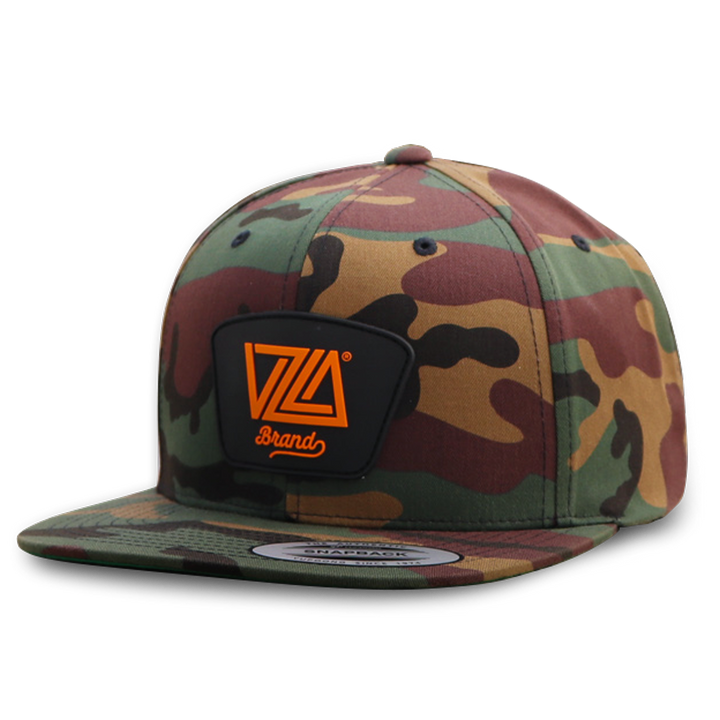 VZLA Flat Bill Snapback Hat - Camo 2.0