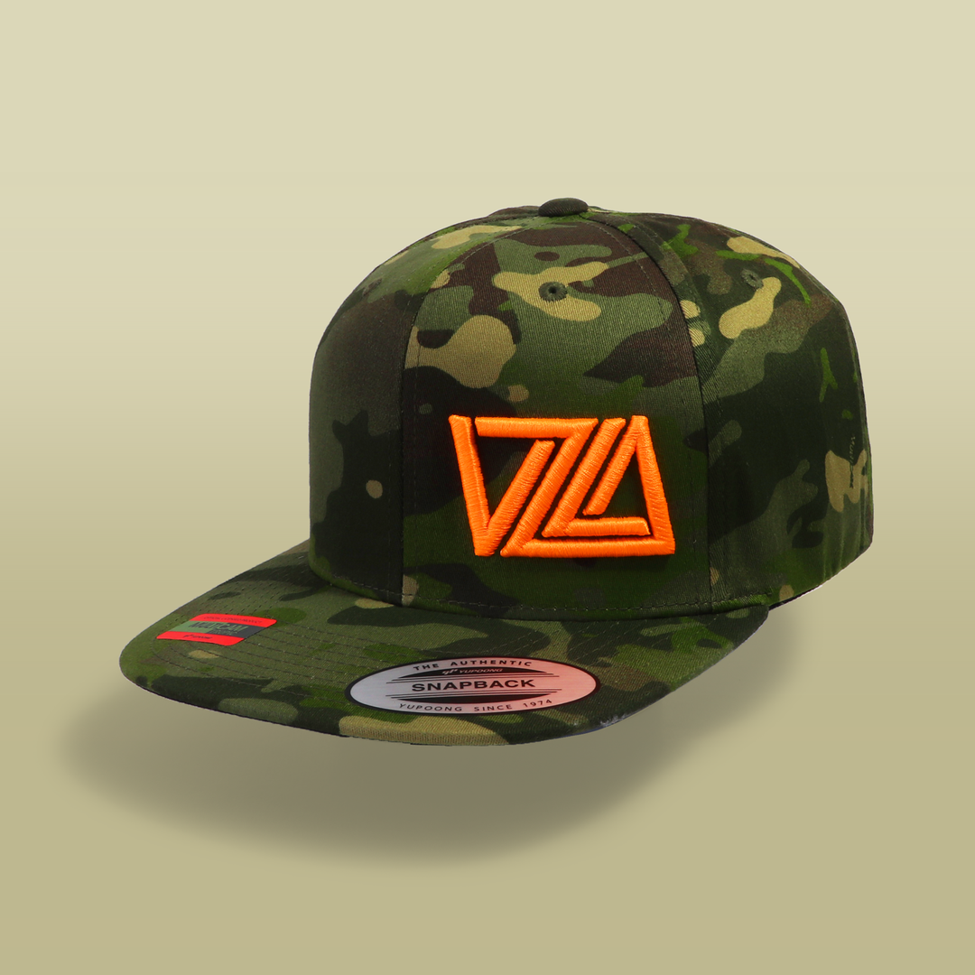 VZLA Tropic Camo Flat Bill Snapback Hat