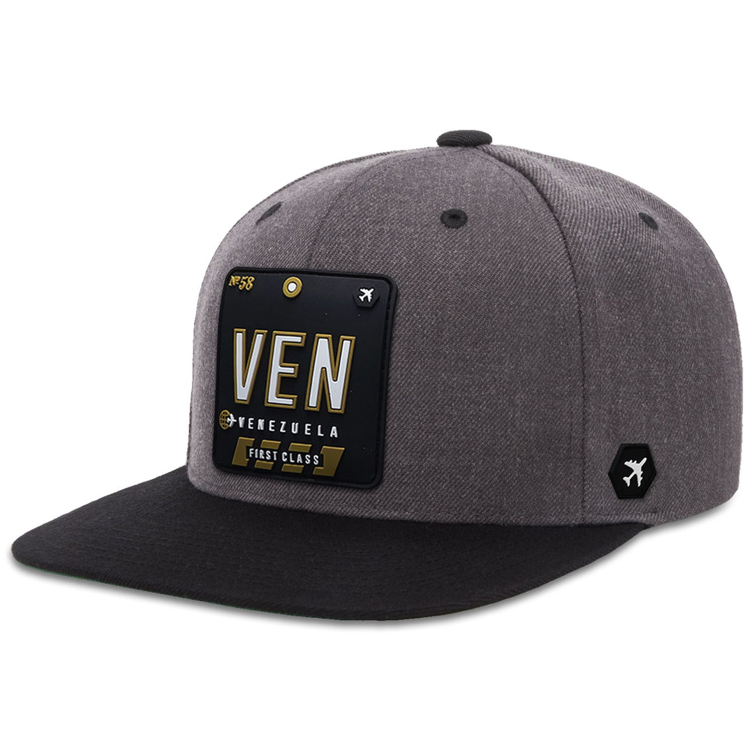 VEN - Venezuela Flat Snapback Dark Heather/Black