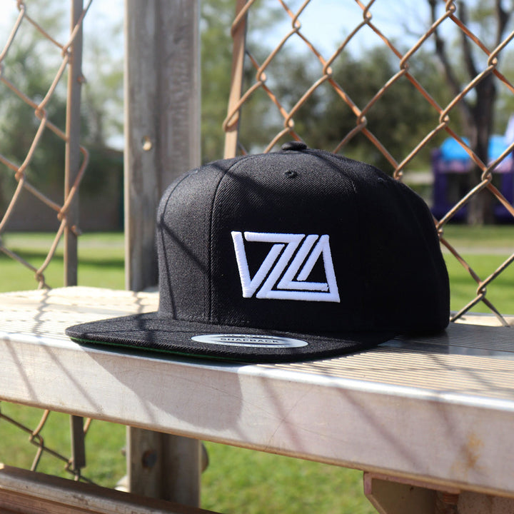 VZLA Flat Bill Snapback Hat (Black)