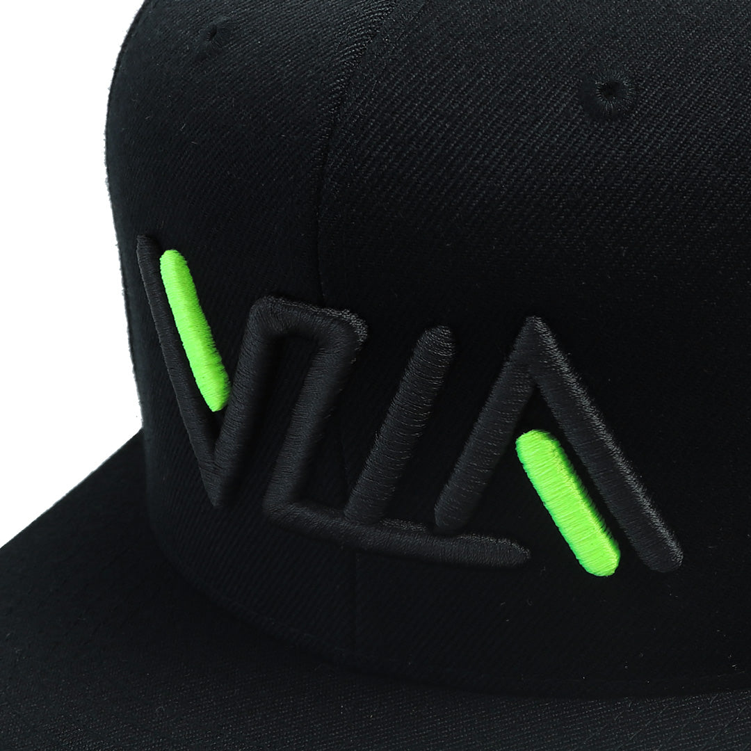 VZLA Black - Energy Flat Bill Snapback Hat