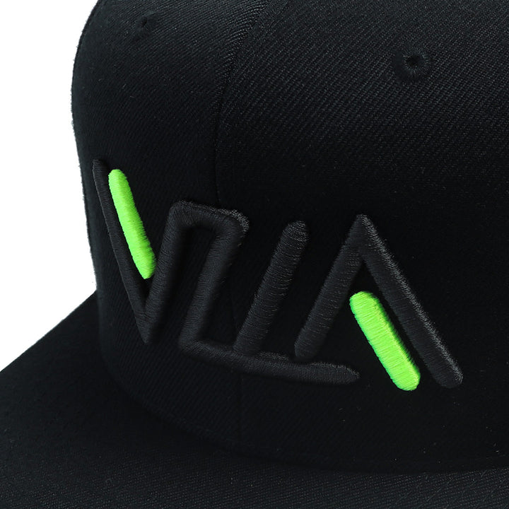 VZLA Black - Energy Flat Bill Snapback Hat