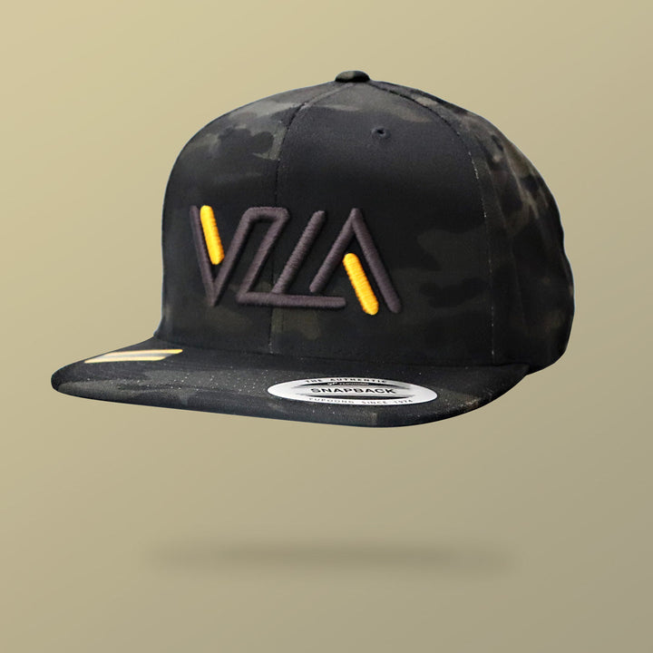 VZLA Dark Camo Flat Bill Snapback Hat