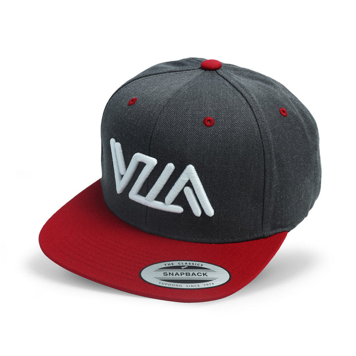 VZLA Heather Red Flat Bill Snapback Hat