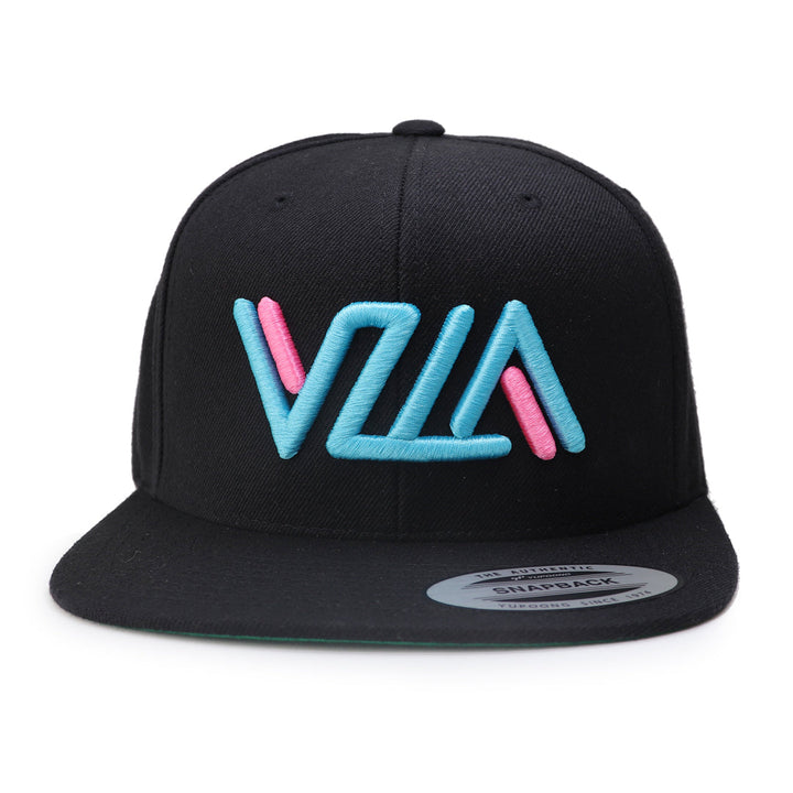 VZLA VICE Black Flat Bill Snapback Hat