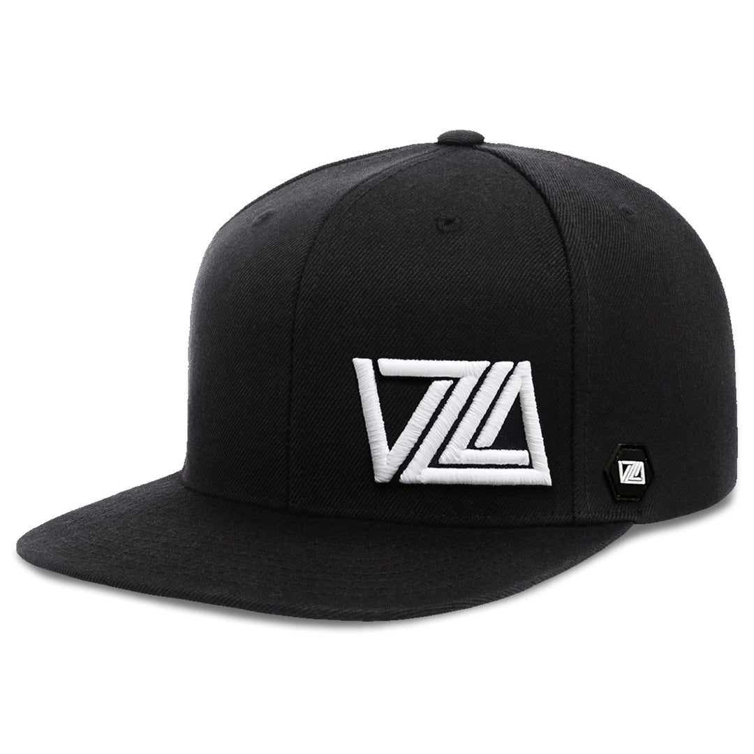 VZLA Flat Bill Snapback Hat (Black)