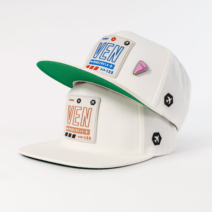 VEN - Venezuela Flat Snapback White/Snow