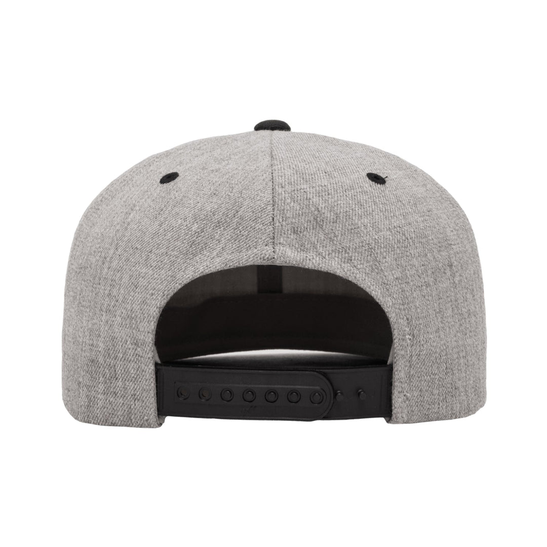 VZLA Flat Bill Snapback Hat - Heather Black 2.0