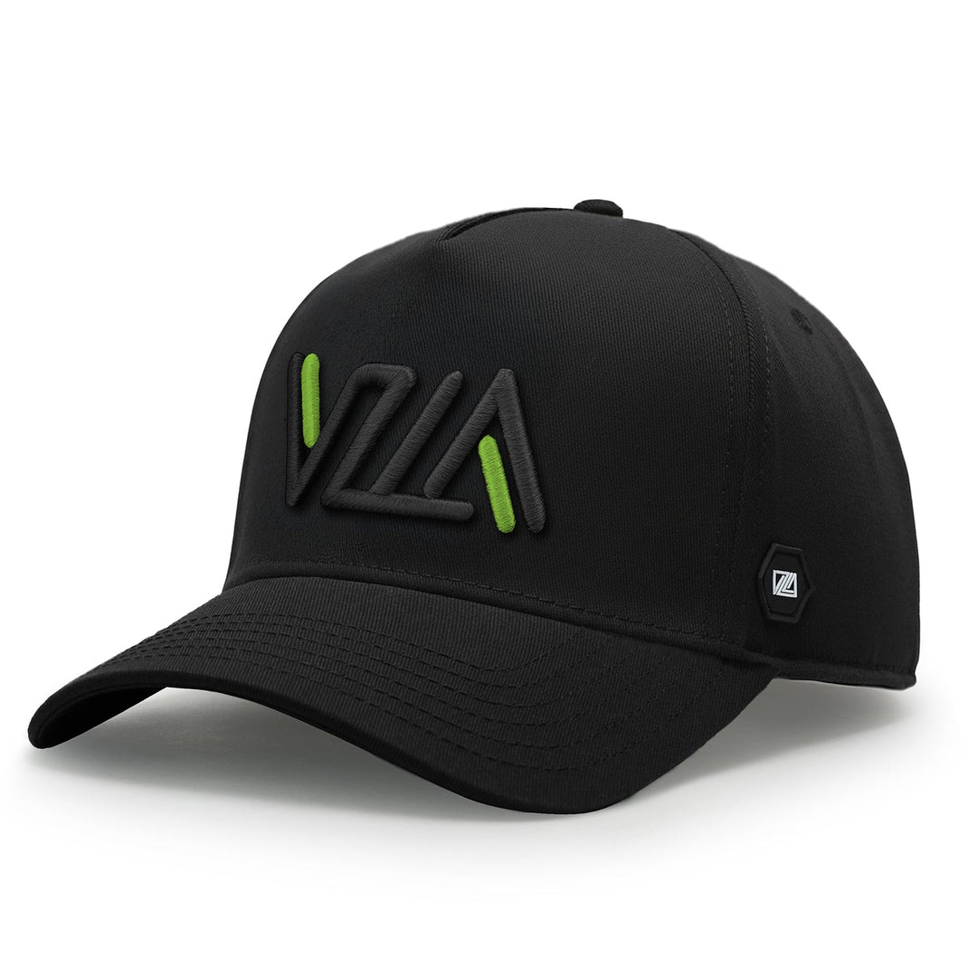 VZLA 3D Frame Cap - Black/Neon Green