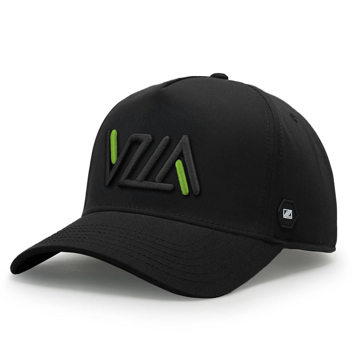 VZLA 3D Frame Cap - Black/Neon Green