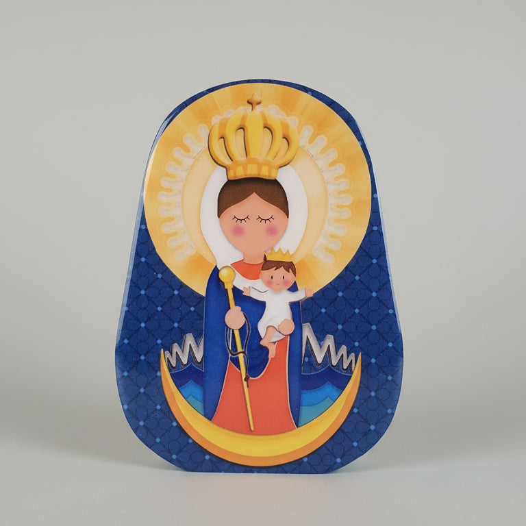 Virgen de Chiquinquirá en Resina 30cm