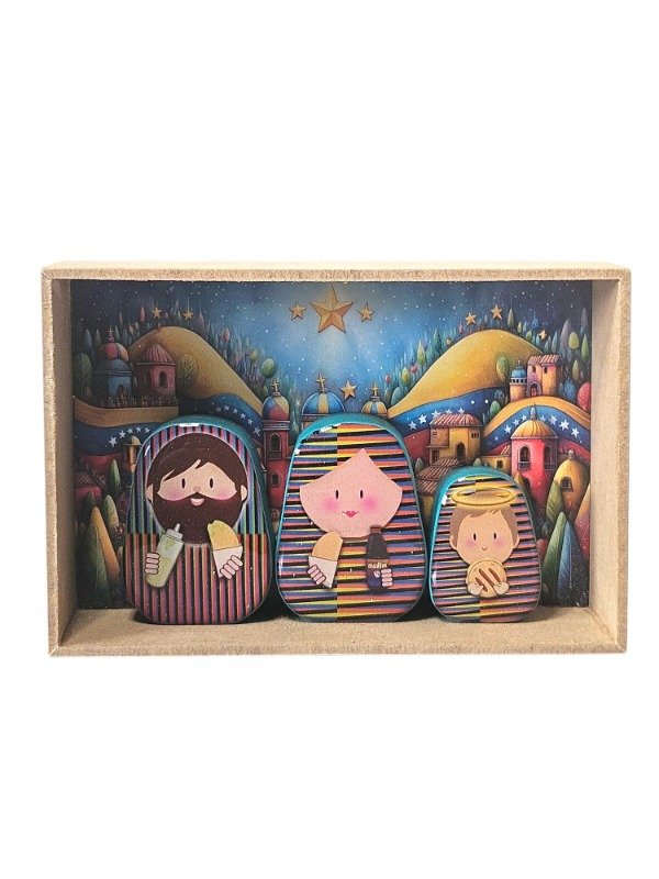 Pesebre Venezolano Sabores Que Nos Definen de Tres Piezas