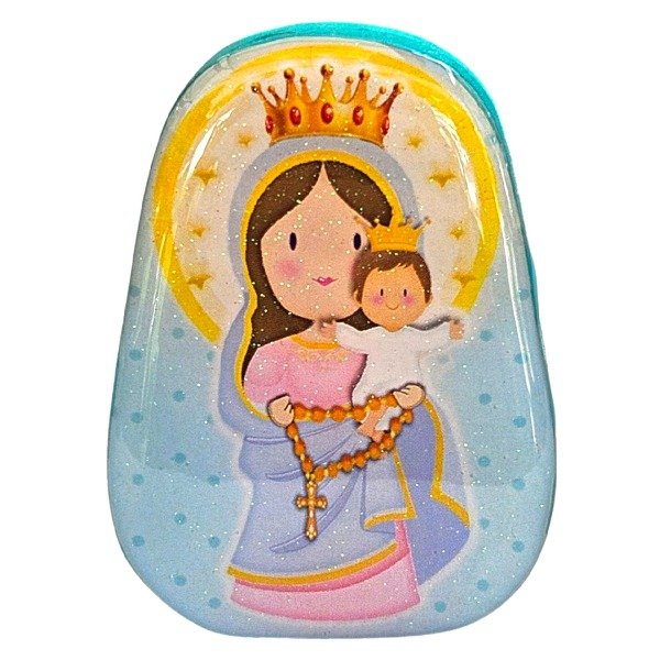 Virgen del Rosario en Resina 10cm