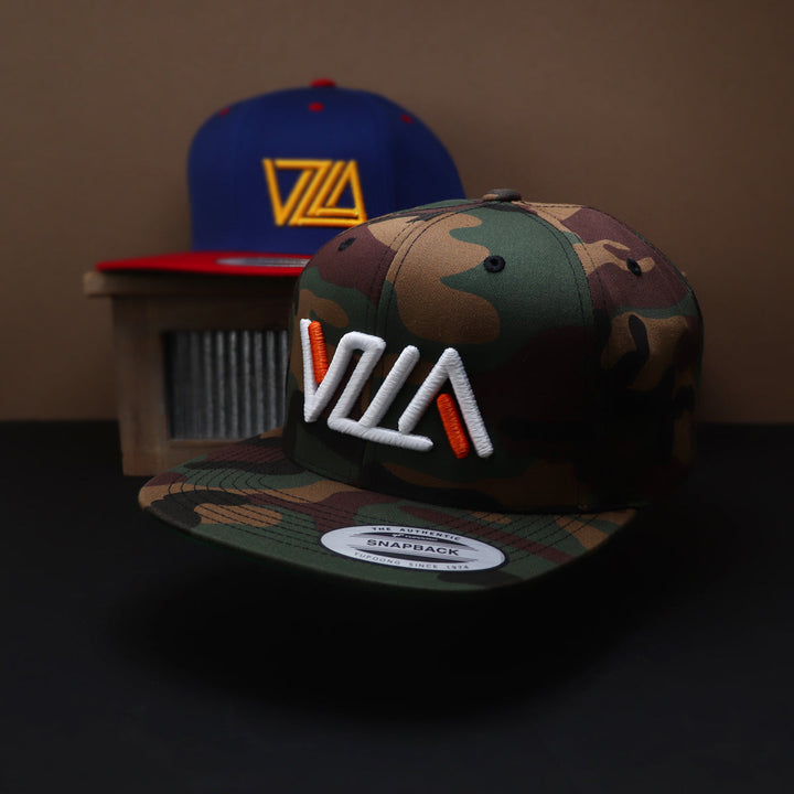 VZLA Flat Bill Snapback Hat (CAMO)
