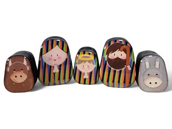 Pesebre Venezolano Cruz Diez 5 Piezas Modelo #2