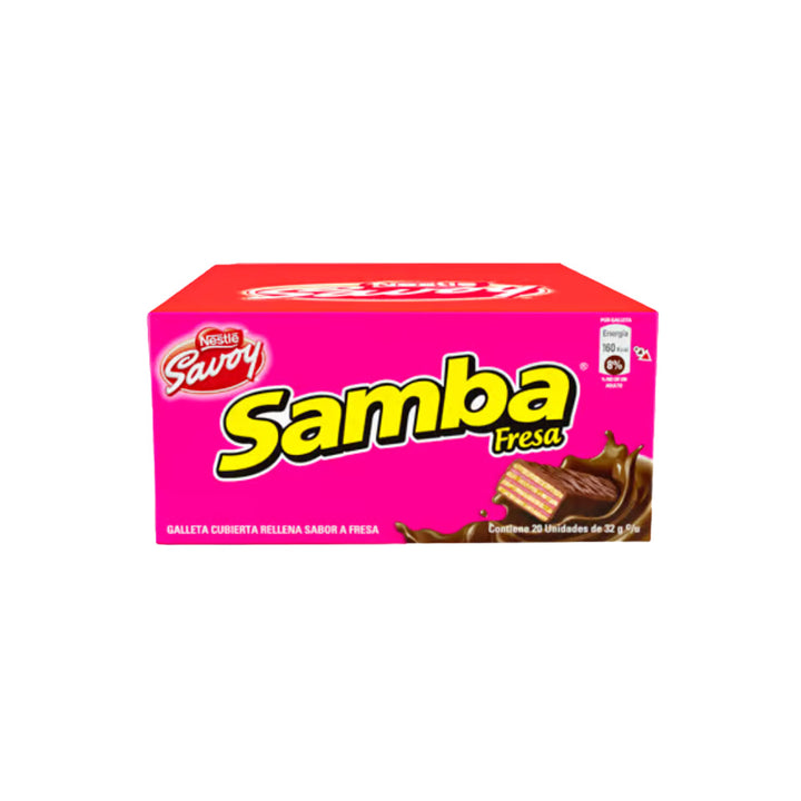 Caja Samba - 32 gr 20 Unidades de Fresa